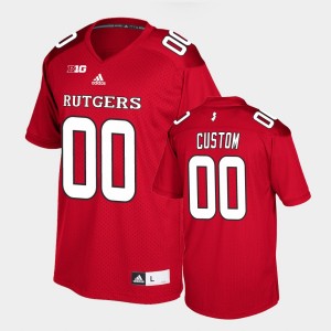 Men's Rutgers Scarlet Knights Replica Scarlet Custom #00 Football Jersey 322235-932