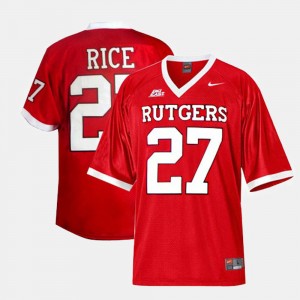 Men's Rutgers Scarlet Knights College Football Red Ray Rice #27 Jersey 585002-302